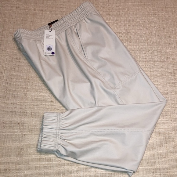 NWT Calia Journey Collection Faux Leather Cream High Rise Joggers Sz L - Picture 6 of 10